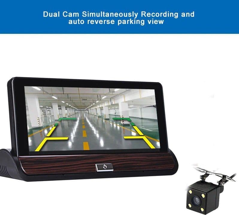 TELECAMERA DVR PER AUTO CAMPER 7'' LCD GPS NAVIGATORE 2 TELECAMERE FM BLUETOOTH - 5