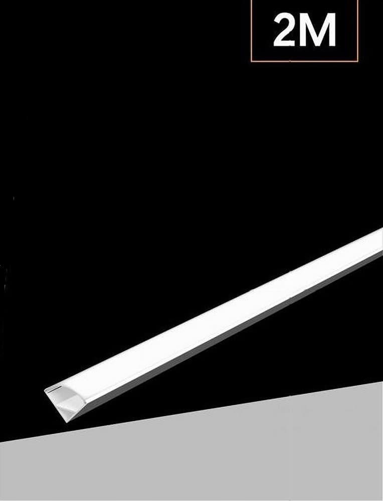 PROFILO ALLUMINIO 2 MT ANGOLARE COPERTURA OPACA PER STRIP LED STRISCE AL-04 - 3