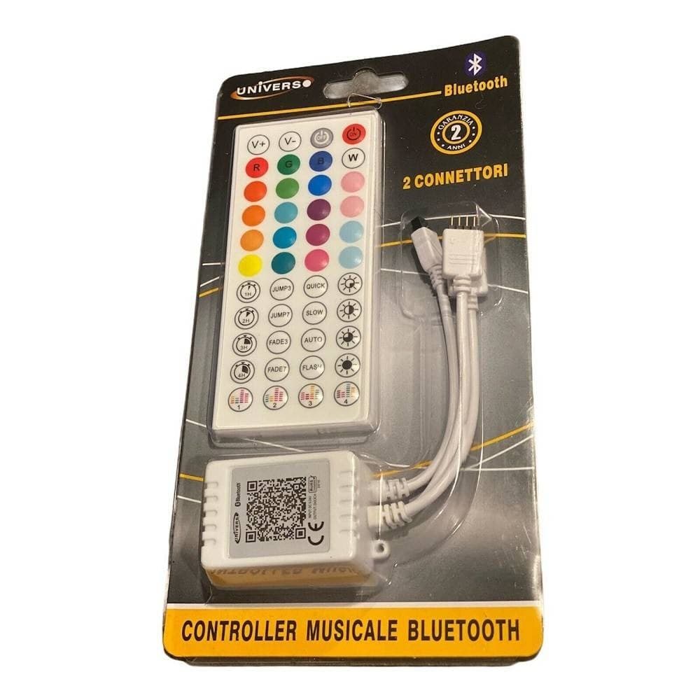 CENTRALINA MUSICALE PER STRISCE LED RGB BLUETOOTH 2 CONNETTORI TE-RGB3 TELECOMANDO - 3