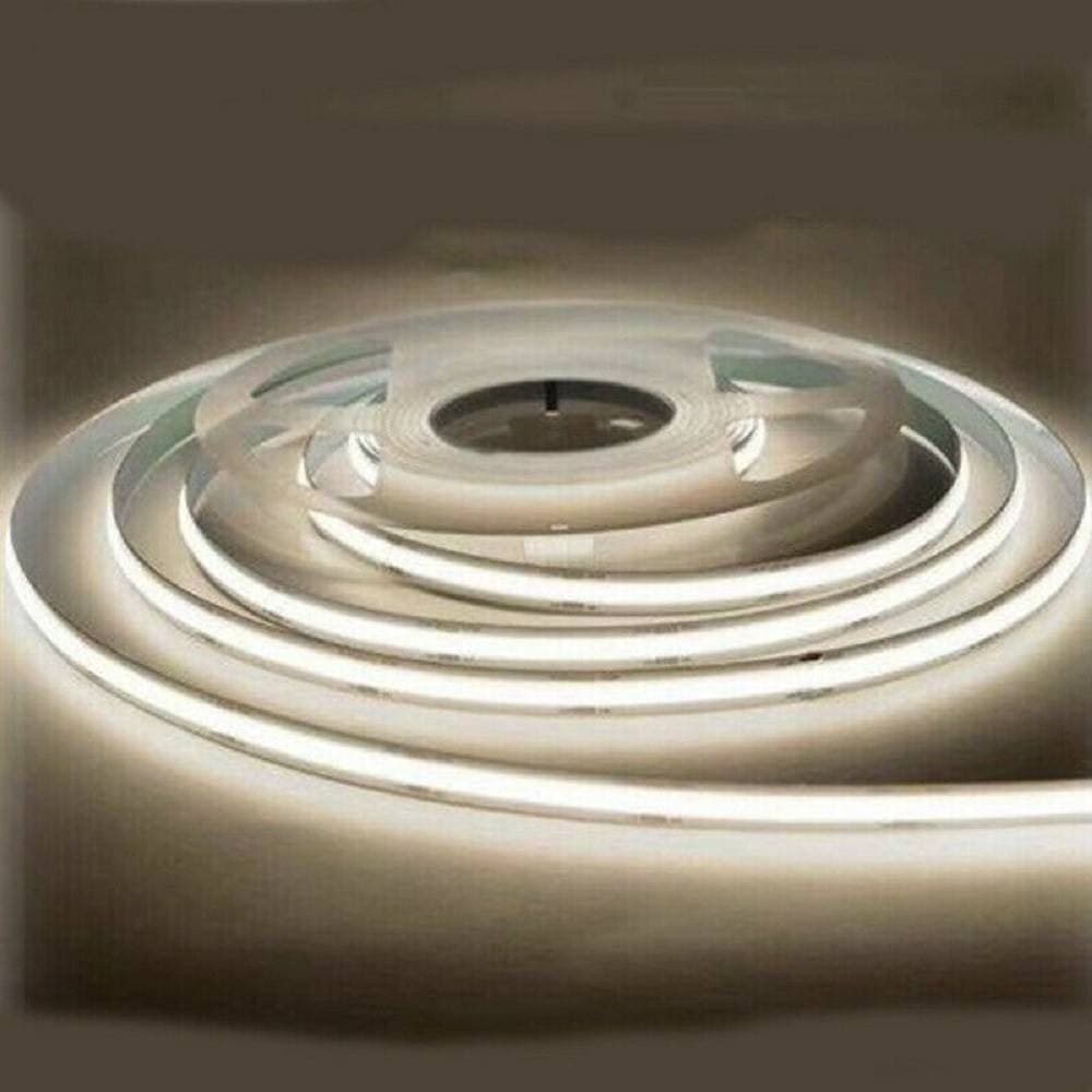 STRISCIA LED FLESSIBILE STRIP LED COB 24V 10MT LUCE FREDDA CALDA NATURALE 24VCOB - 6