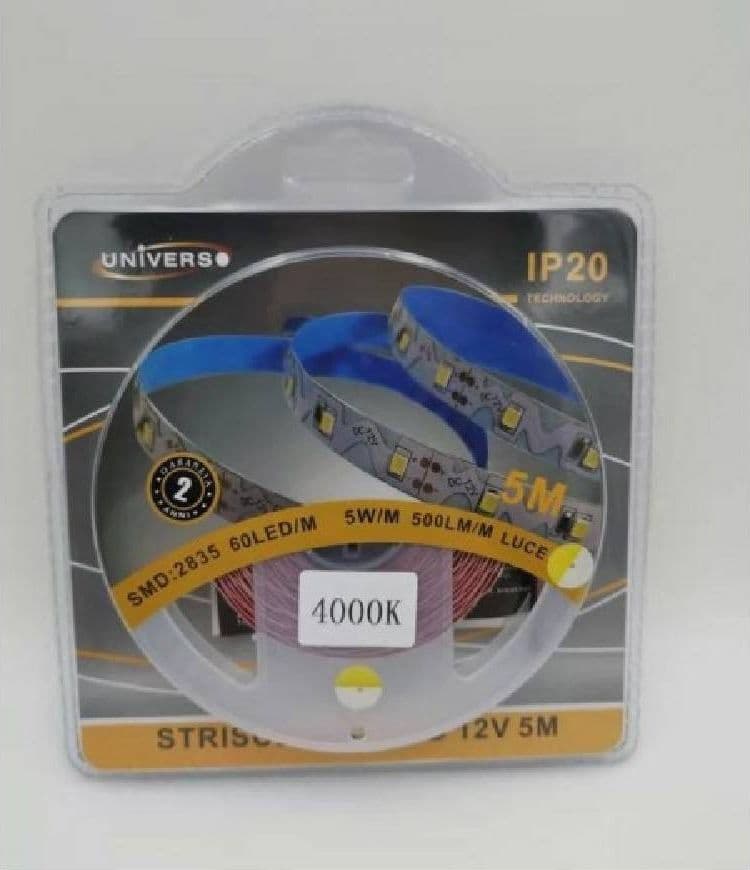 STRISCIA FLESSIBILE STRIP LED MODELLABILE 5MT SMD 2835 VARI TONI LUCE 2835-12V-S - 8