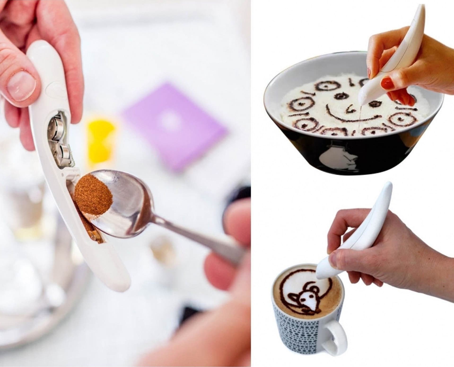PENNA DECORATIVA CAFFE ELETTRICA SPICE PEN TORTA DECORAZIONI CAPPUCCINO CACAO - 3