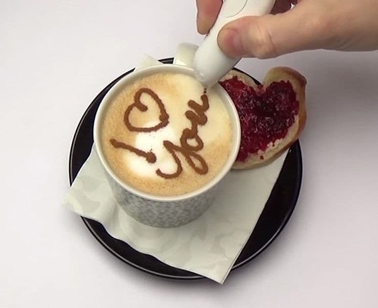 PENNA DECORATIVA CAFFE ELETTRICA SPICE PEN TORTA DECORAZIONI CAPPUCCINO CACAO - 5