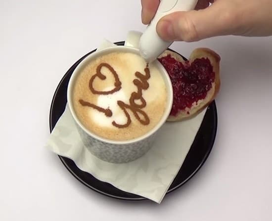PENNA DECORATIVA CAFFE ELETTRICA SPICE PEN TORTA DECORAZIONI CAPPUCCINO CACAO - 5