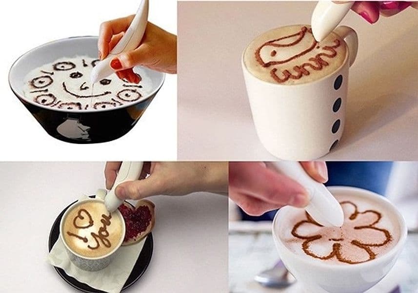 PENNA DECORATIVA CAFFE ELETTRICA SPICE PEN TORTA DECORAZIONI CAPPUCCINO CACAO - 10