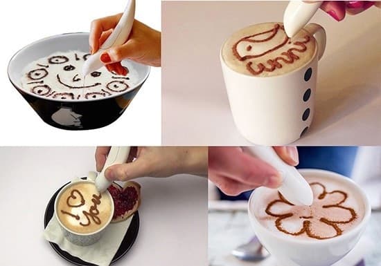 PENNA DECORATIVA CAFFE ELETTRICA SPICE PEN TORTA DECORAZIONI CAPPUCCINO CACAO - 10