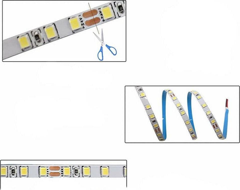 STRISCIA LED 2835 STRIP BOBINA 10 METRI 24VOLT 100 WATT ADESIVO 2835-24V-10M-120 - 2