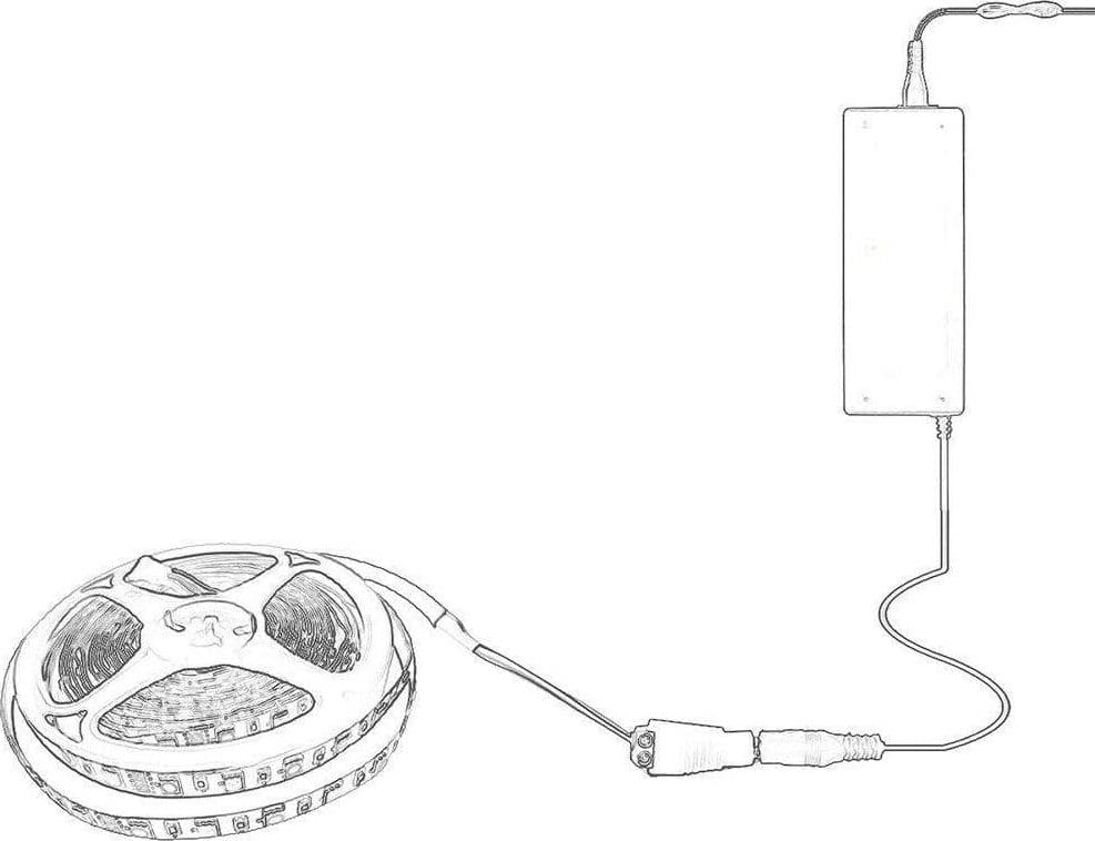 STRISCIA LED 2835 STRIP BOBINA 10 METRI 24VOLT 100 WATT ADESIVO 2835-24V-10M-120 - 3