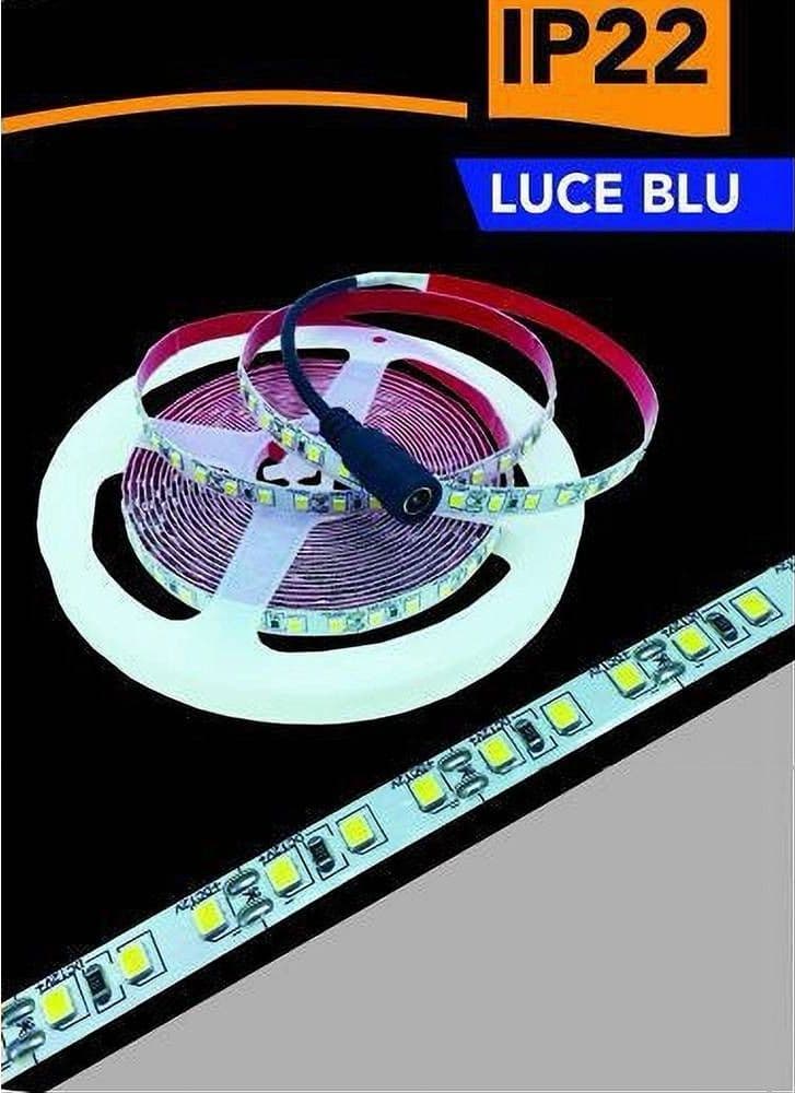 STRISCIA LED 2835 STRIP 5MT BOBINA LUCE 3000K 4000K 6500K BLU IP22 2835-12V - 5