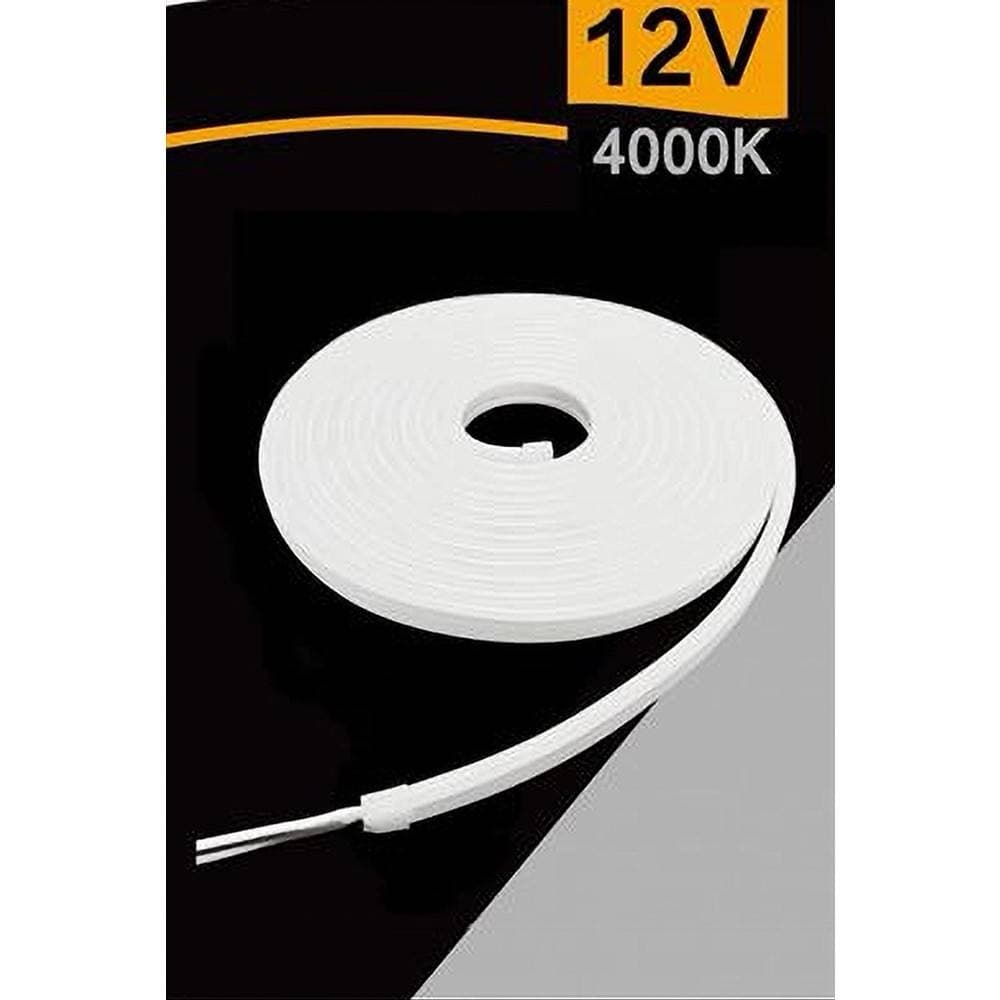 STRIP LED NEON FLESSIBILE STRISCIA DECORATIVA 5 MT IP65 VARI TONI DI LUCE U-12V - 18