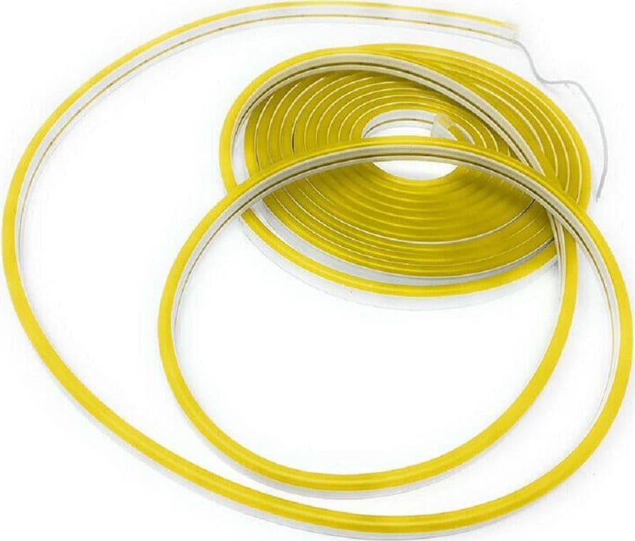 STRIP LED NEON FLESSIBILE STRISCIA DECORATIVA 5 MT IP65 VARI TONI DI LUCE U-12V - 9