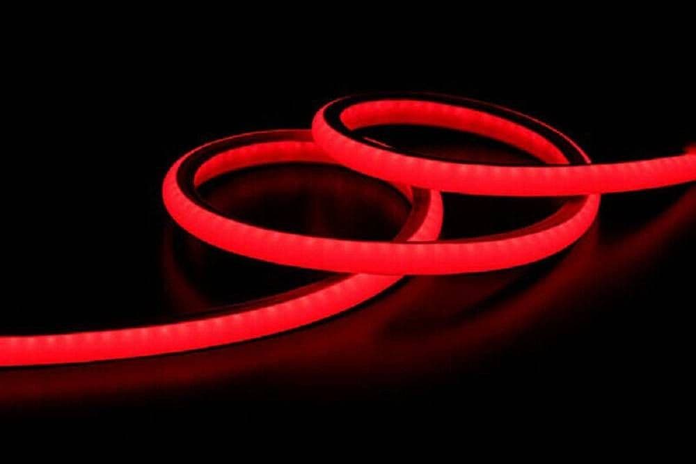 STRIP LED NEON FLESSIBILE STRISCIA DECORATIVA 5 MT IP65 VARI TONI DI LUCE U-12V - 10