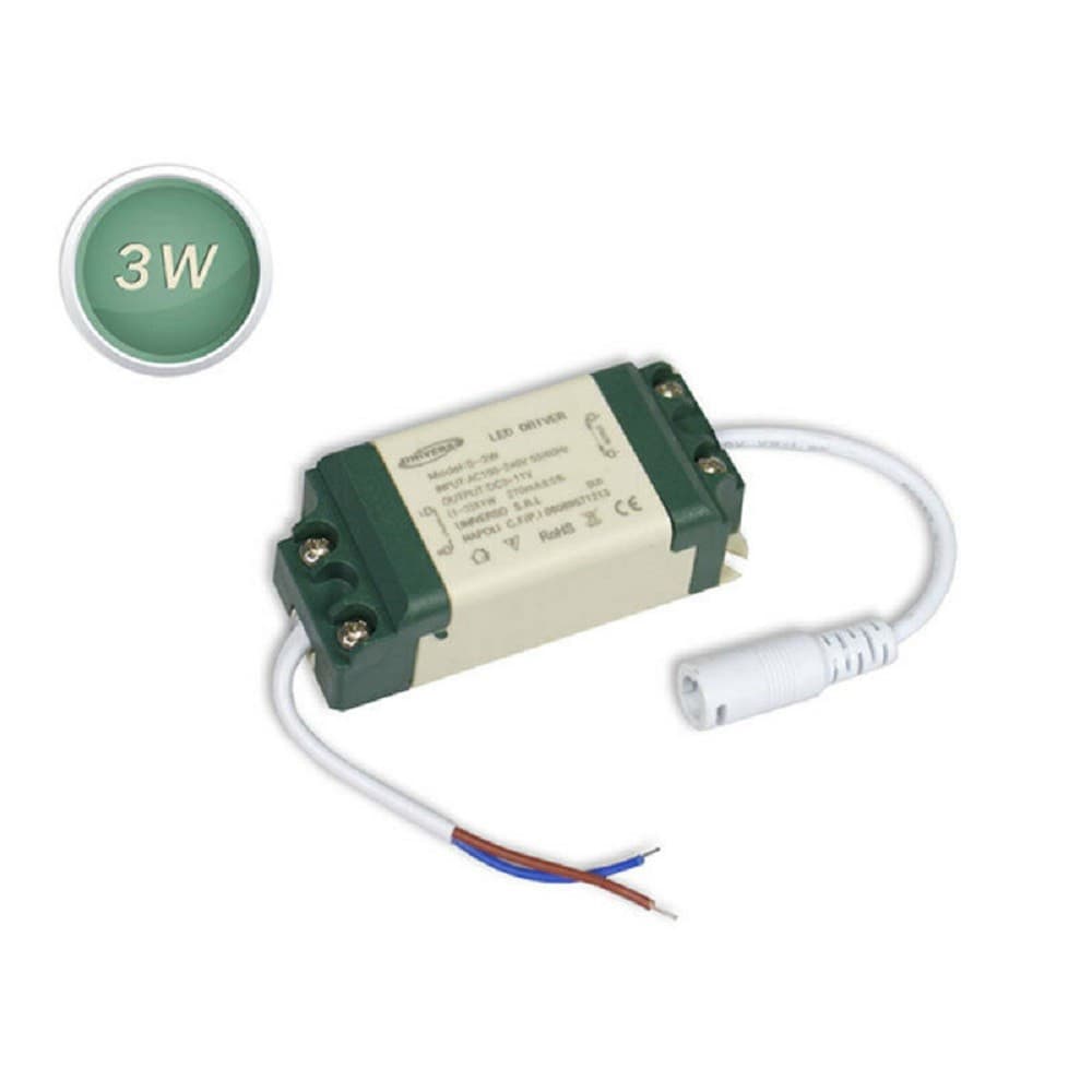 DRIVER ALIMENTATORE LED TRASFORMATORE 3 7 12 18 24 W STABILIZZATO CORRENTE FARO - 7