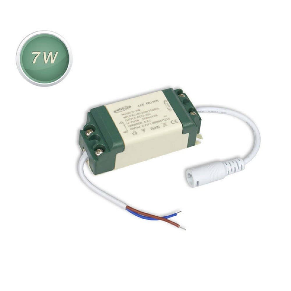 DRIVER ALIMENTATORE LED TRASFORMATORE 3 7 12 18 24 W STABILIZZATO CORRENTE FARO - 8