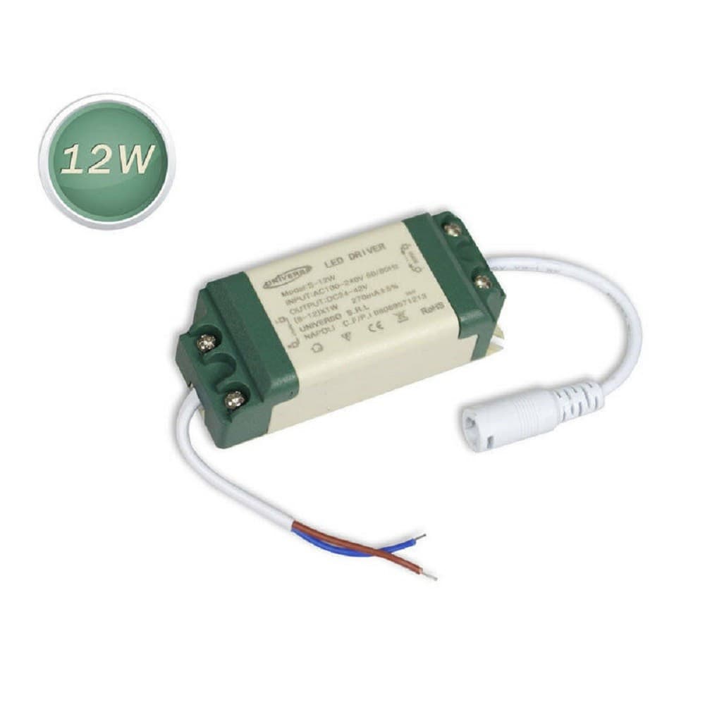 DRIVER ALIMENTATORE LED TRASFORMATORE 3 7 12 18 24 W STABILIZZATO CORRENTE FARO - 9
