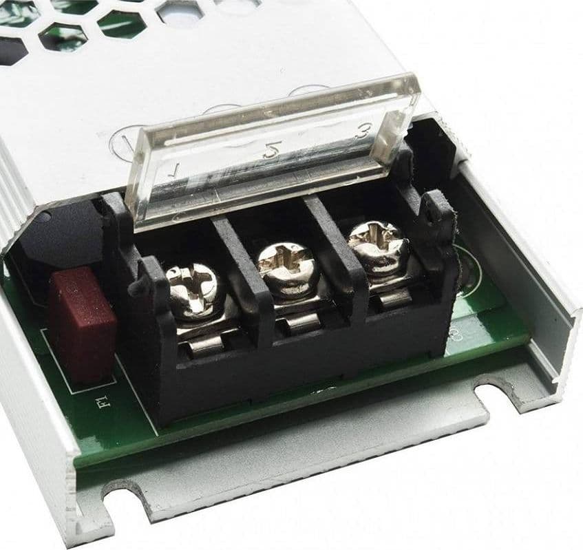 ALIMENTATORE STABILIZZATO 200WATT SLIM TRASFORMATORE 24V 8.3A 2 USCITE S24V-200W - 4