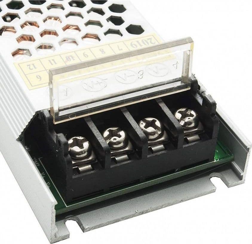 ALIMENTATORE STABILIZZATO 200WATT SLIM TRASFORMATORE 24V 8.3A 2 USCITE S24V-200W - 5