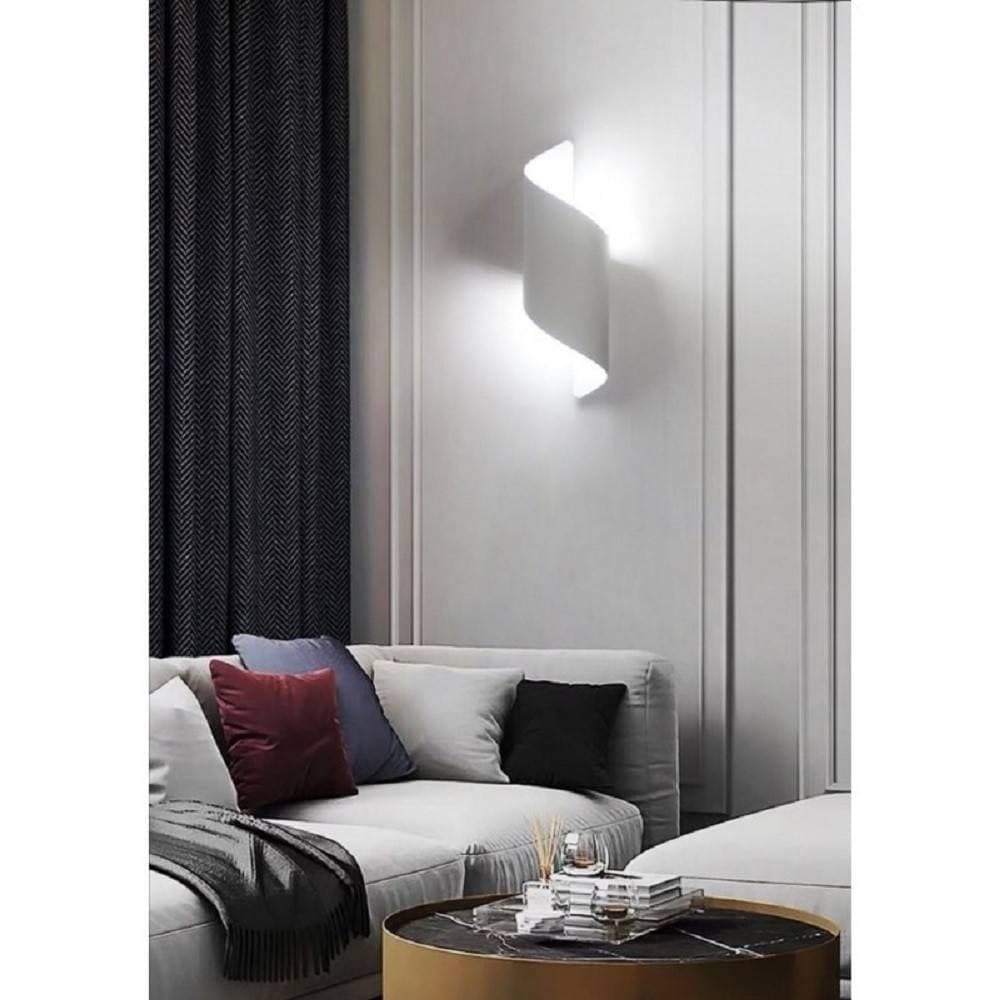 APPLIQUE DA PARETE LED ATTACCO G9 DOPPIA LUCE LAMPADA DESIGN MODERNO SPIRALE E53 - 5