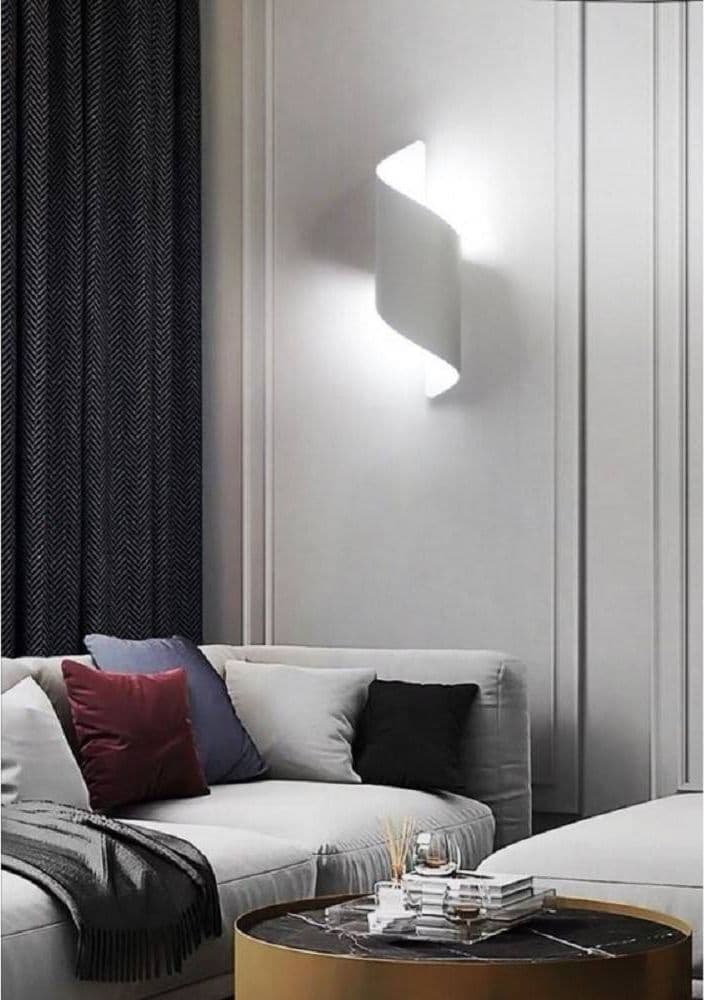 APPLIQUE DA PARETE LED ATTACCO G9 DOPPIA LUCE LAMPADA DESIGN MODERNO SPIRALE E53 - 2