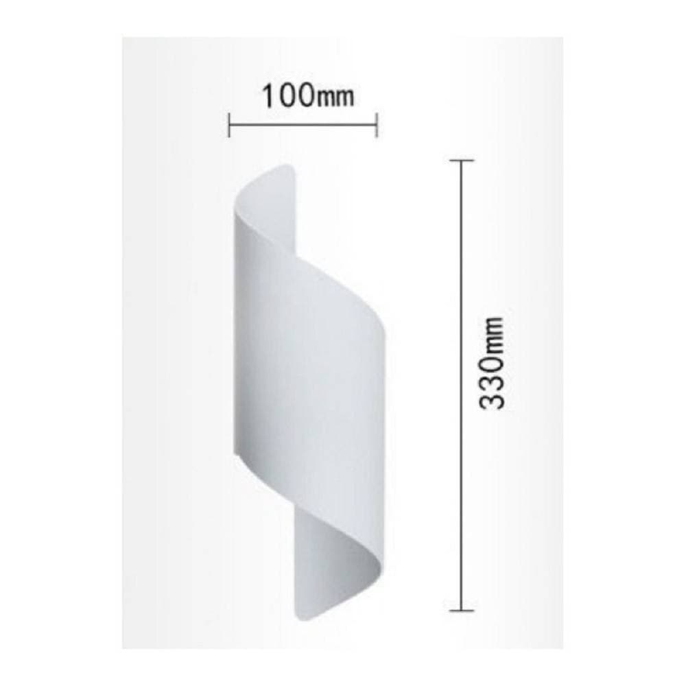 APPLIQUE DA PARETE LED ATTACCO G9 DOPPIA LUCE LAMPADA DESIGN MODERNO SPIRALE E53 - 3