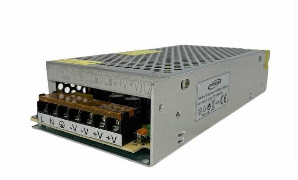 ALIMENTATORE TRASFORMATORE STABILIZZATO 20A SWITCH 12V 110-230V 240W IP20 S-20AA - 4