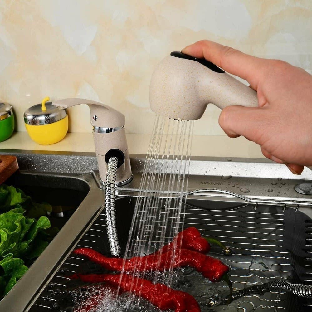 RUBINETTO MISCELATORE MONOCOMANDO LAVELLO AVENA DOCCETTA ESTRAIBILE 52992 - 2