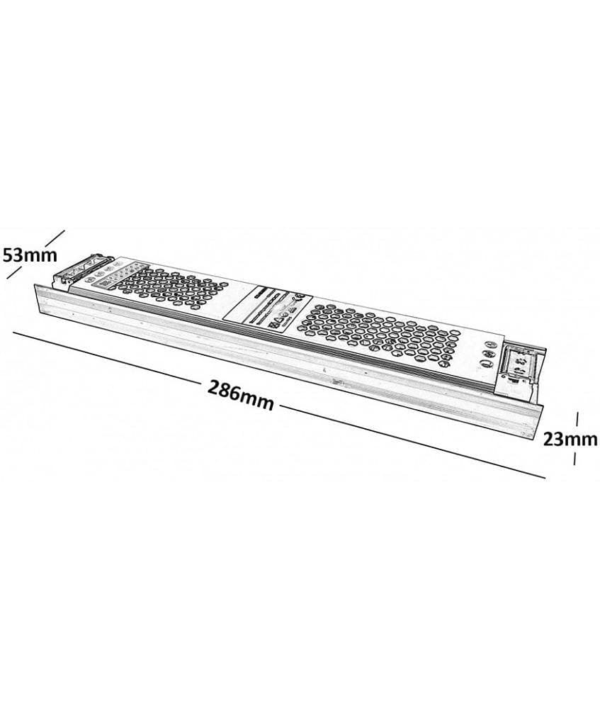 ALIMENTATORE TRASFORMATORE STABILIZZATO SLIM 25A 12V 110-230V 300WATT S-12V-300W - 5