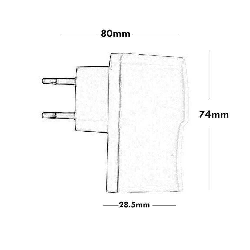 ALIMENTATORE UNIVERSALE 12V 1 AMPERE TRASFORMATORE CON SPINA STANDARD 12 W S-1AN - 5