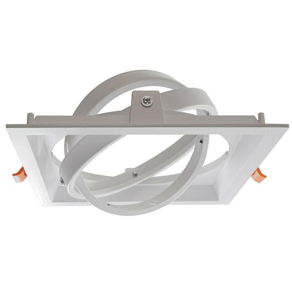 PORTAFARETTO INCASSO AR111 QUADRATO SUPPORTO PER FARETTI ILLUMINAZIONE P-AR111-1 - 3