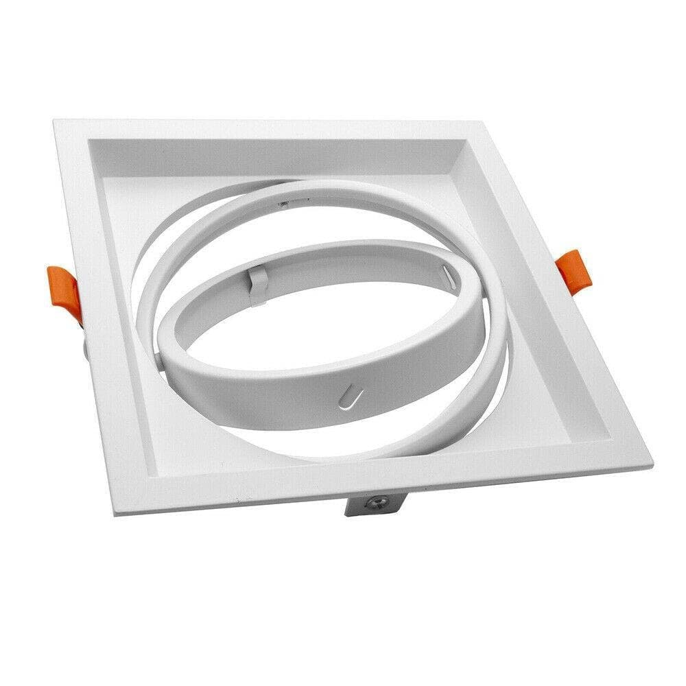 PORTAFARETTO INCASSO AR111 QUADRATO SUPPORTO PER FARETTI ILLUMINAZIONE P-AR111-1 - 4