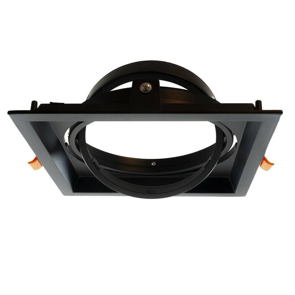 PORTAFARETTO INCASSO AR111 QUADRATO SUPPORTO PER FARETTI ILLUMINAZIONE P-AR111-1 - 6