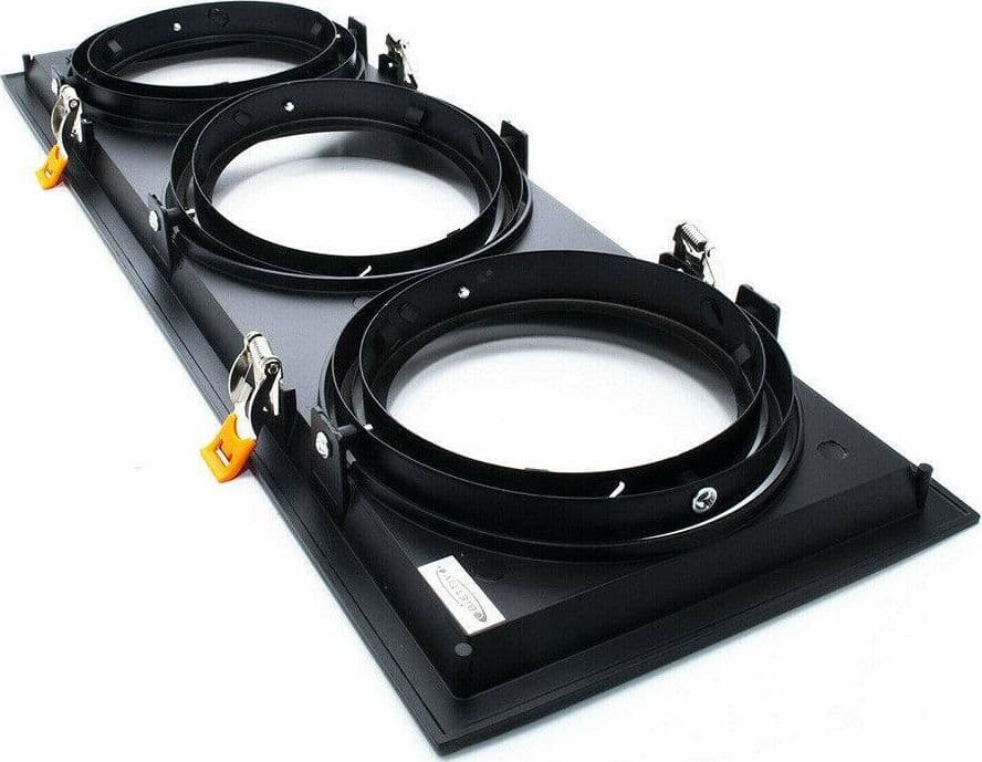 PORTAFARETTI INCASSO TRIPLO PER FARETTO AR111 RETTANGOLARE ORIENTABILE P-AR111-3 - 11