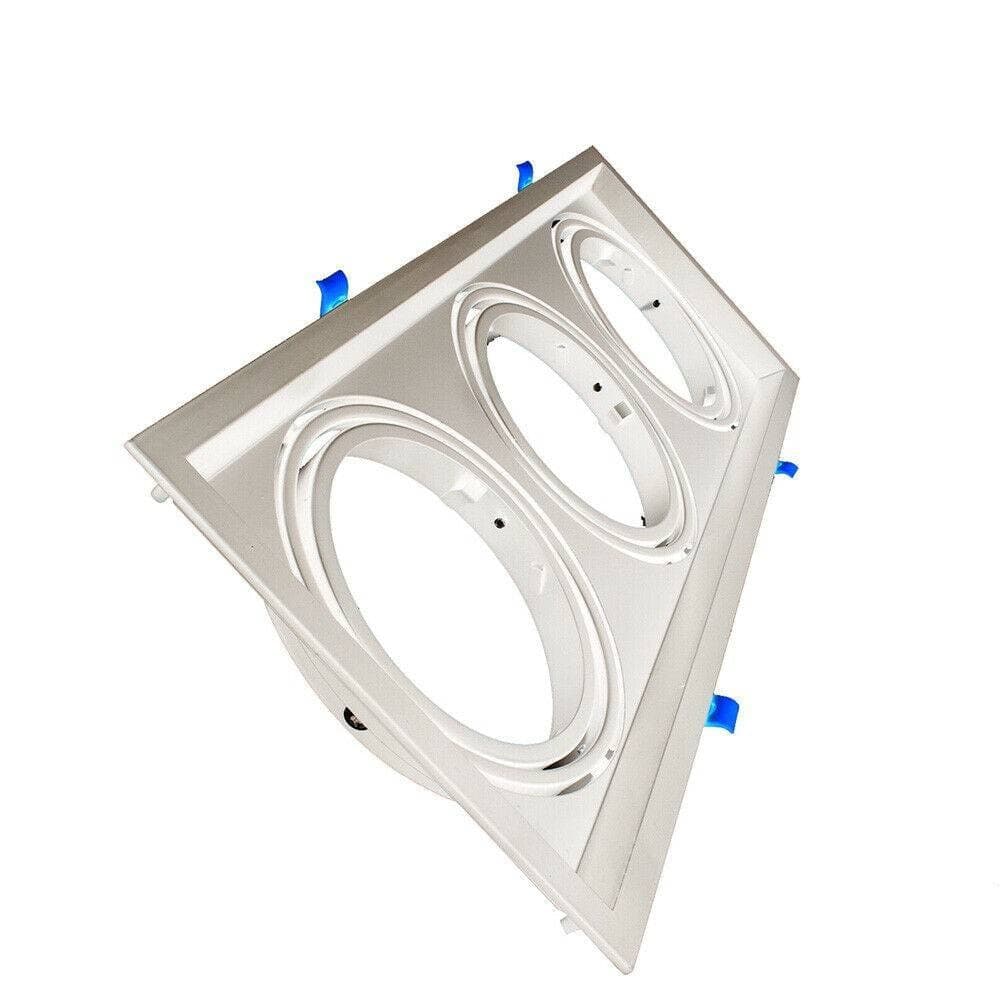 PORTAFARETTI INCASSO TRIPLO PER FARETTO AR111 RETTANGOLARE ORIENTABILE P-AR111-3 - 4
