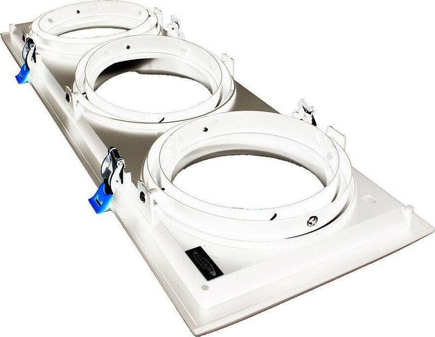 PORTAFARETTI INCASSO TRIPLO PER FARETTO AR111 RETTANGOLARE ORIENTABILE P-AR111-3 - 5