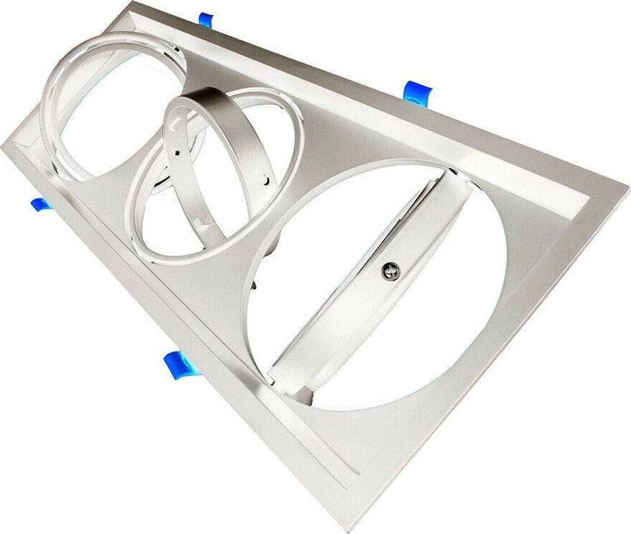 PORTAFARETTI INCASSO TRIPLO PER FARETTO AR111 RETTANGOLARE ORIENTABILE P-AR111-3 - 6