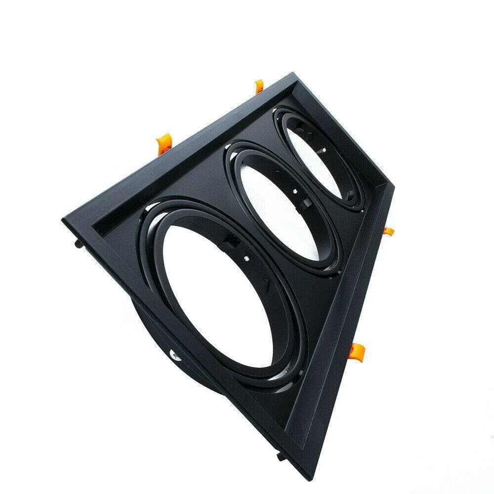PORTAFARETTI INCASSO TRIPLO PER FARETTO AR111 RETTANGOLARE ORIENTABILE P-AR111-3 - 9