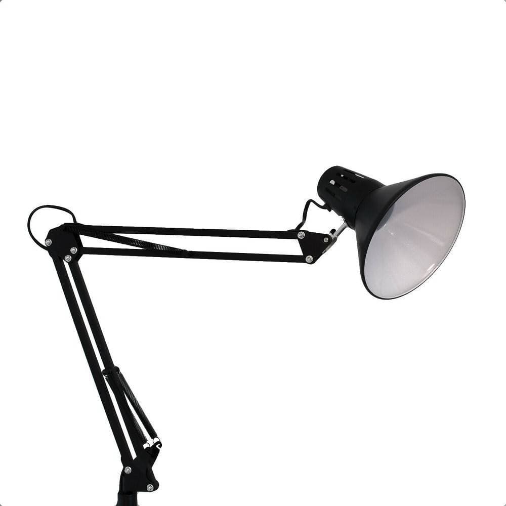 LAMPADA A PIANTANA DA TERRA BRACCIO ORIENTABILE LUCE LETTURA IN METALLO E27 D15 - 5