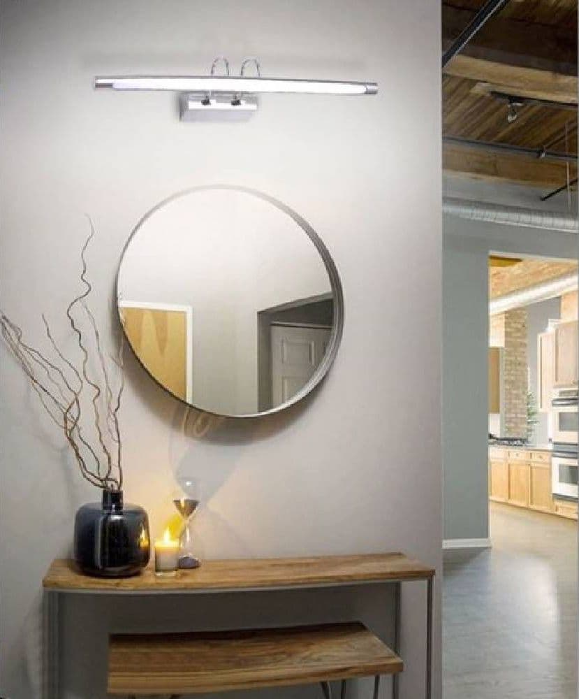LAMPADA DA SPECCHIO LED 14W 3 MODALITÀ COLORE LUCE FREDDA CALDA NATURALE F21-3C - 2
