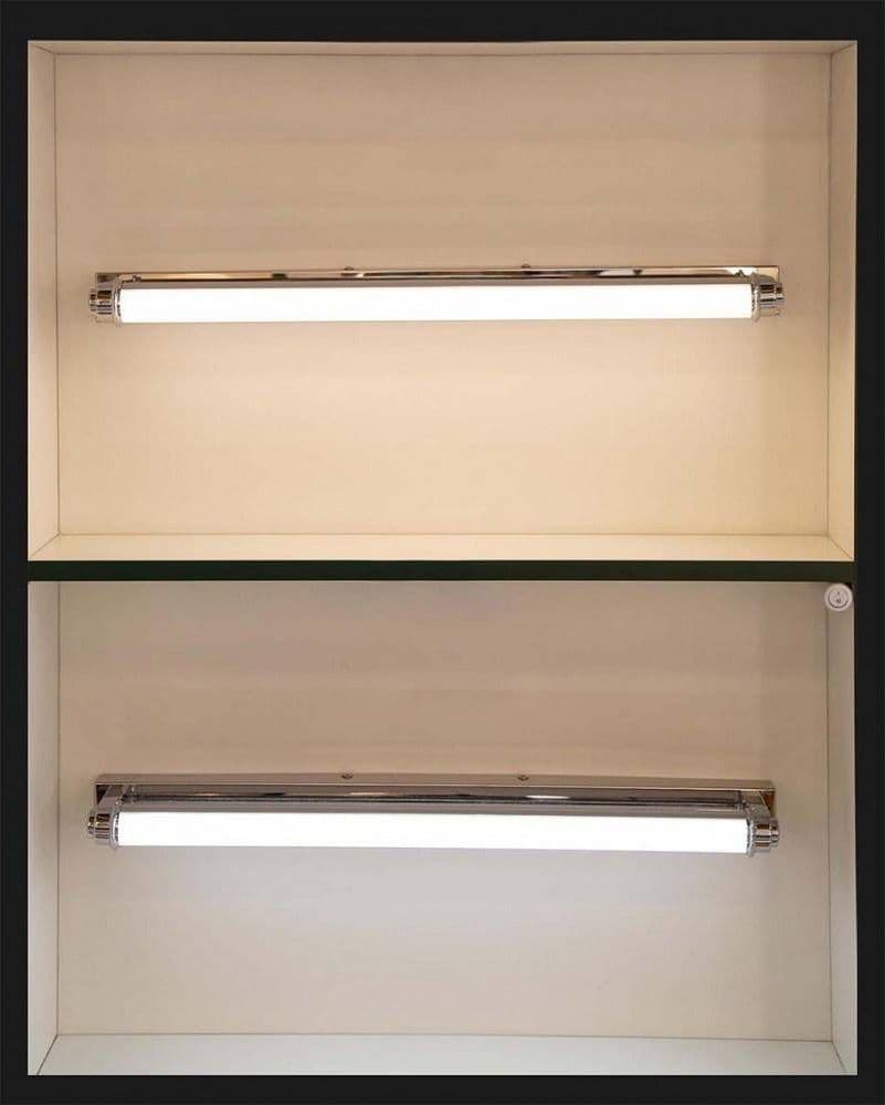 APPLIQUE LAMPADA DA SPECCHIO LINEARE BAGNO ORIENTABILE 9W LUCE 4000K 6500K F01 - 4