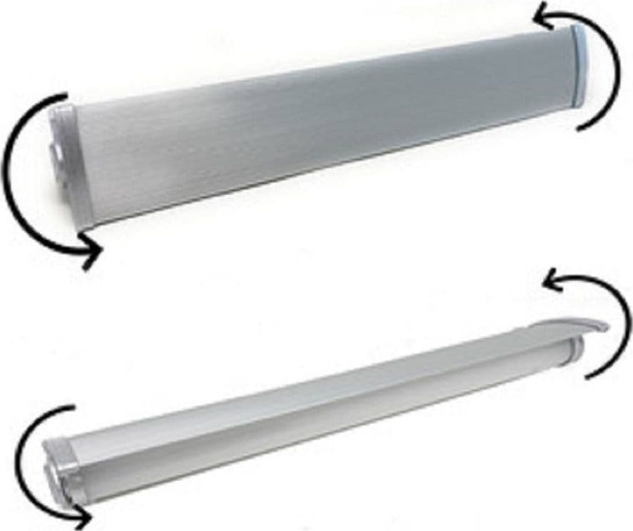 LAMPADA APPLIQUE DA PARETE 12 WATT LUCE PER SPECCHIO TRIPLA COLORAZIONE 41CM F10 - 3