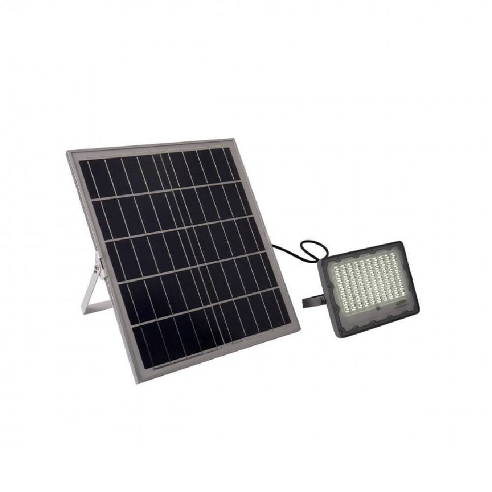 FARO LED SOLARE 60W CREPUSCOLARE PANNELLO ENERGIA SOLARE TELECOMANDO IP65 SL-60W - 4