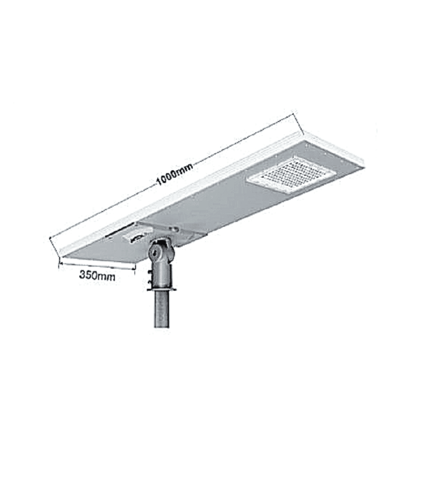LAMPIONE FARO LED 500W STRADALE CREPUSCOLARE CON PANNELLO SOLARE IP65 SL-500W-LP - 3