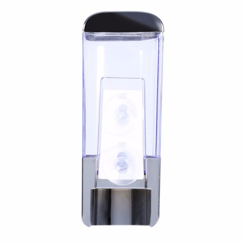 DISPENSER EROGATORE PER SAPONE LIQUIDO 500 ML MURO DOSATORE A PARETE BAGNO - 5