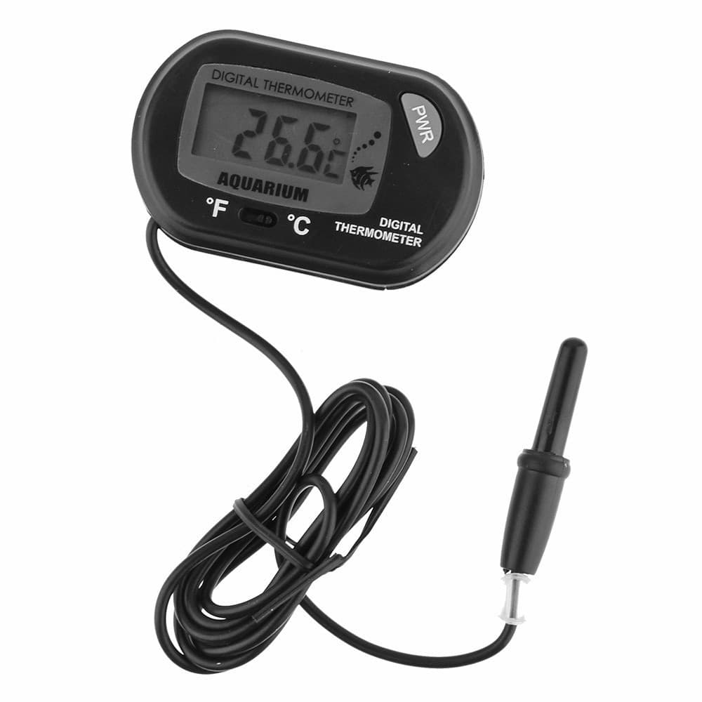 TERMOMETRO DIGITALE A VENTOSA SONDA DISPALY LCD -50 A 70° PER ACQUARIO PESCI - 4