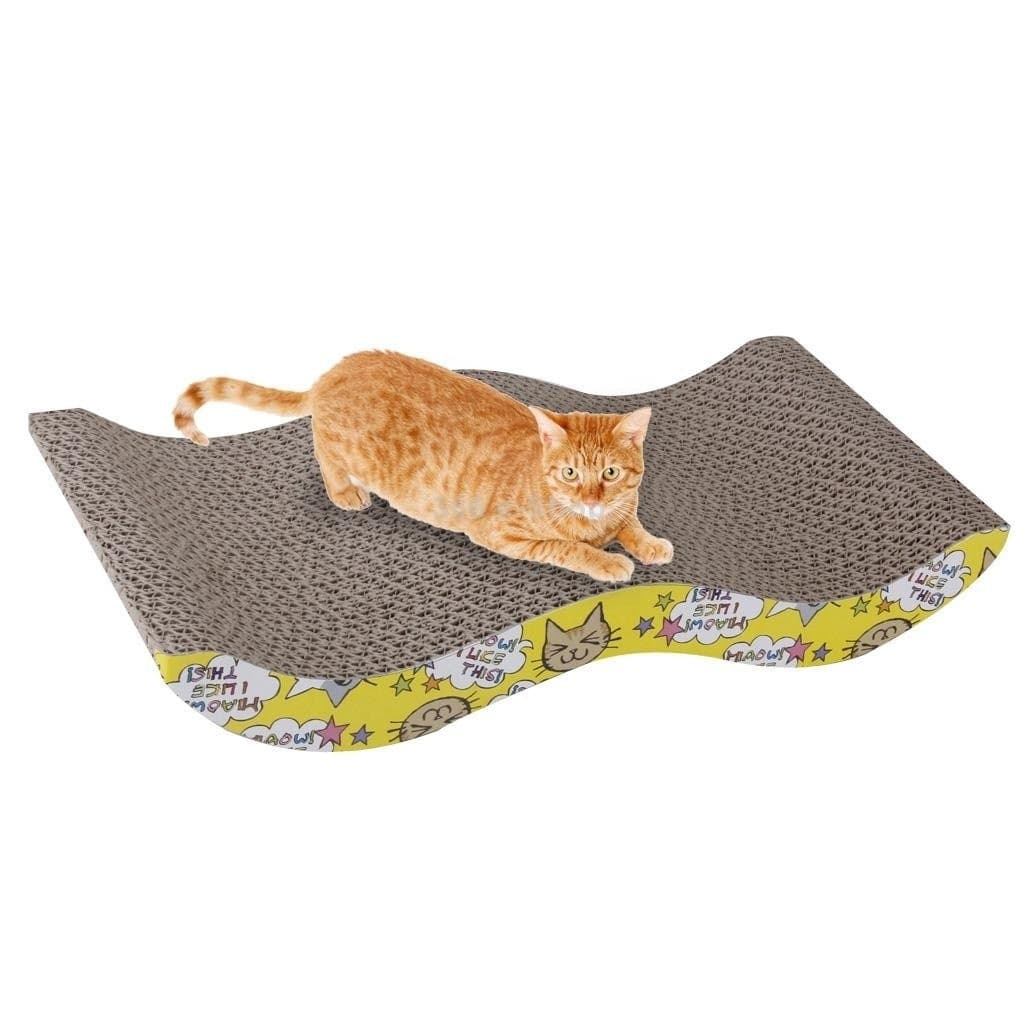 TIRAGRAFFI GATTO IN CARTA CARTONE ONDULATO TIRA GRAFFI GIOCO PER GATTI LETTO - 3