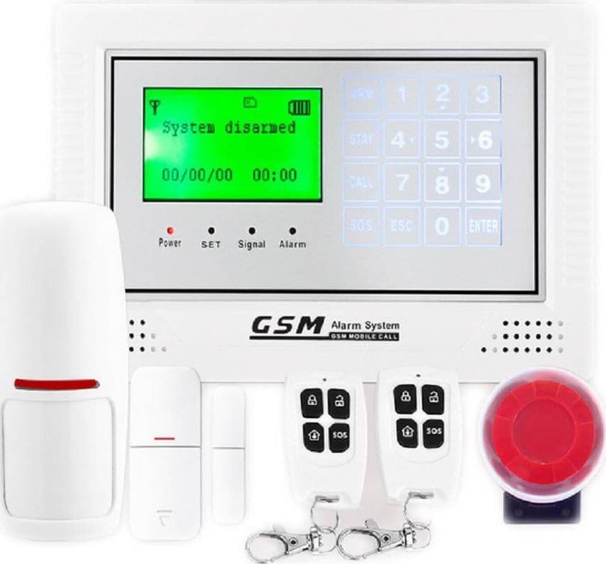KIT ANTIFURTO CASA ALLARME DISPLAY TOUCH SCREEN COMBINATORE GSM WIRELESS APP - 2