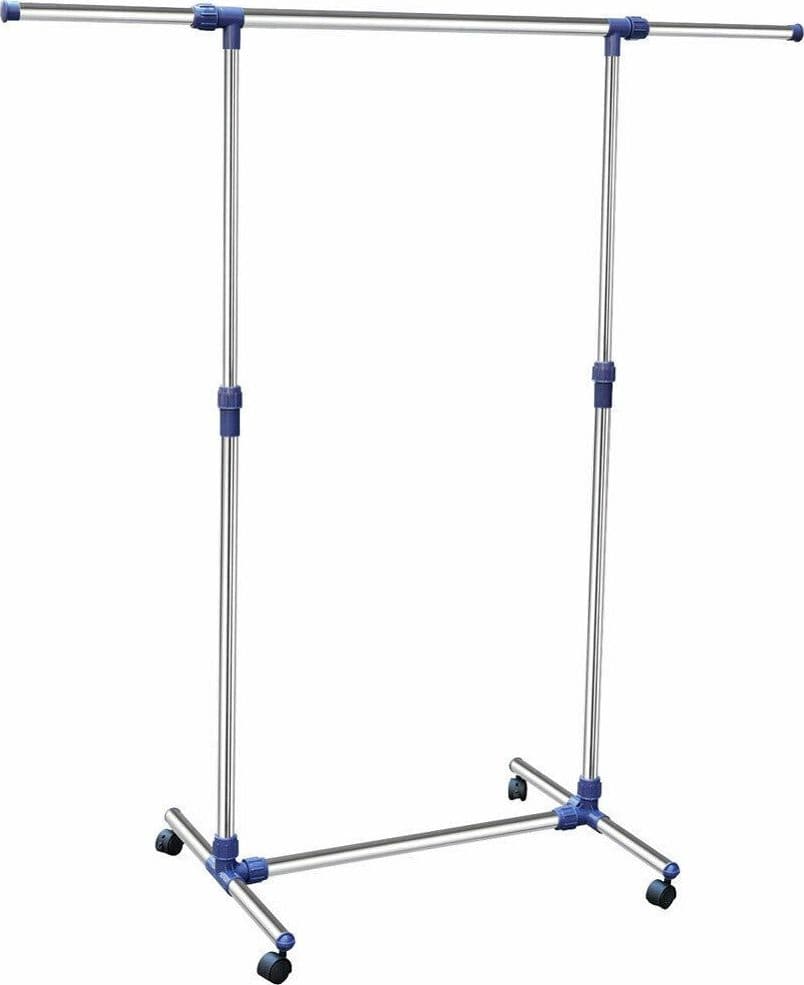 STAND APPENDIABITI IN METALLO CON BASE RUOTE ASTE TELESCOPICHE REGOLABILE 69064 - 2