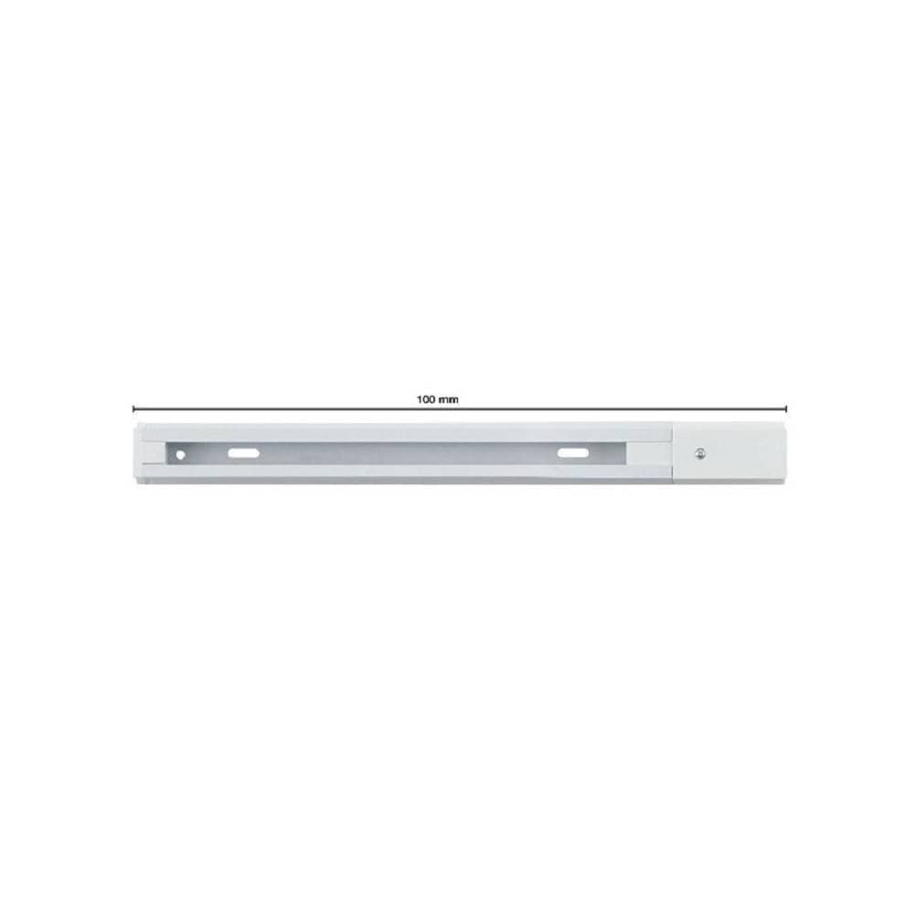 BINARIO 1MT ELETTRIFICATO 2 POLI RINFORZATO MONOFASE BIANCO FARO PISTA-B BINA-B - 2