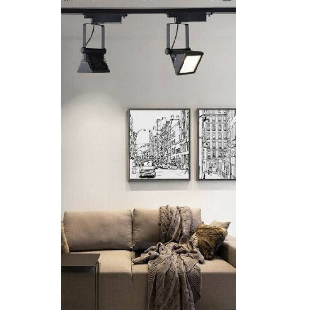 FARO PROIETTORE ORIENTABILE 30W LUCE 6500K 4000K FARETTO LED COB BINARIO F30W-6H - 5