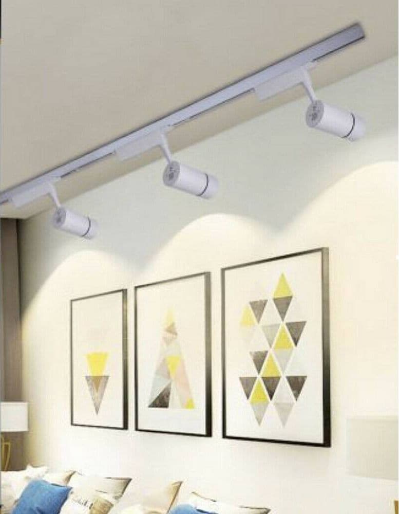 FARO PROIETTORE BINARIO 30W LED COB LUCE 6500K 3000K 4000K F30W-07A FARETTO BIANCO - 5